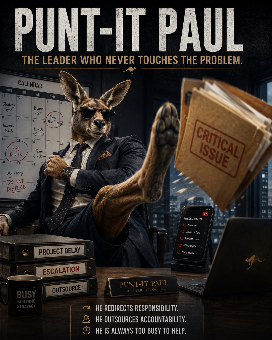 Punt-It Paul — Chief Priority Officer