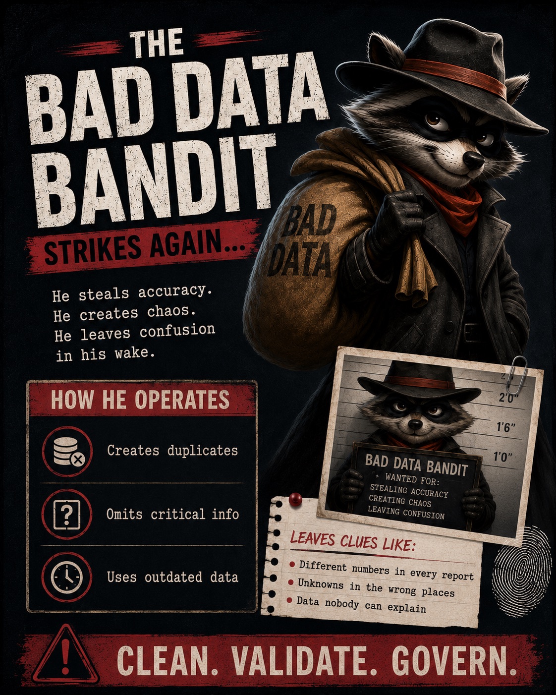 The Bad Data Bandit — Enterprise Data's Most Wanted